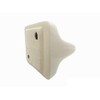 Tenedos Glazed Ceramic Bathroom Toilet Paper Holder Accessory (Bone Almond)