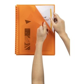 MARBIG(R) Refillable 20 Pocket Display Book, Orange