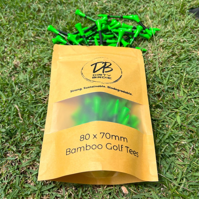 Dirty Birdie Golf | 80 x Bamboo Golf Tees -
