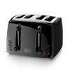 BLACK+DECKER 4-Slice Toaster, TR1410BD, Extra-Wide, 7 Shade Settings, Crumb Trays,