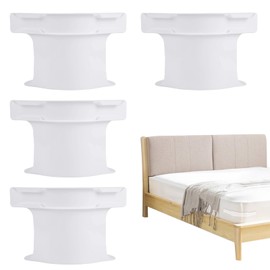 4 Pack Lock Sheet Holders, Open Corner Bed Sheet Holder No More Loose Sheets, Easy Installation, Keep Sheets Firm & Tight, Heavy Duty Bed Sheet Holder Corner Fitted Sheet Straps for All Mattress Size