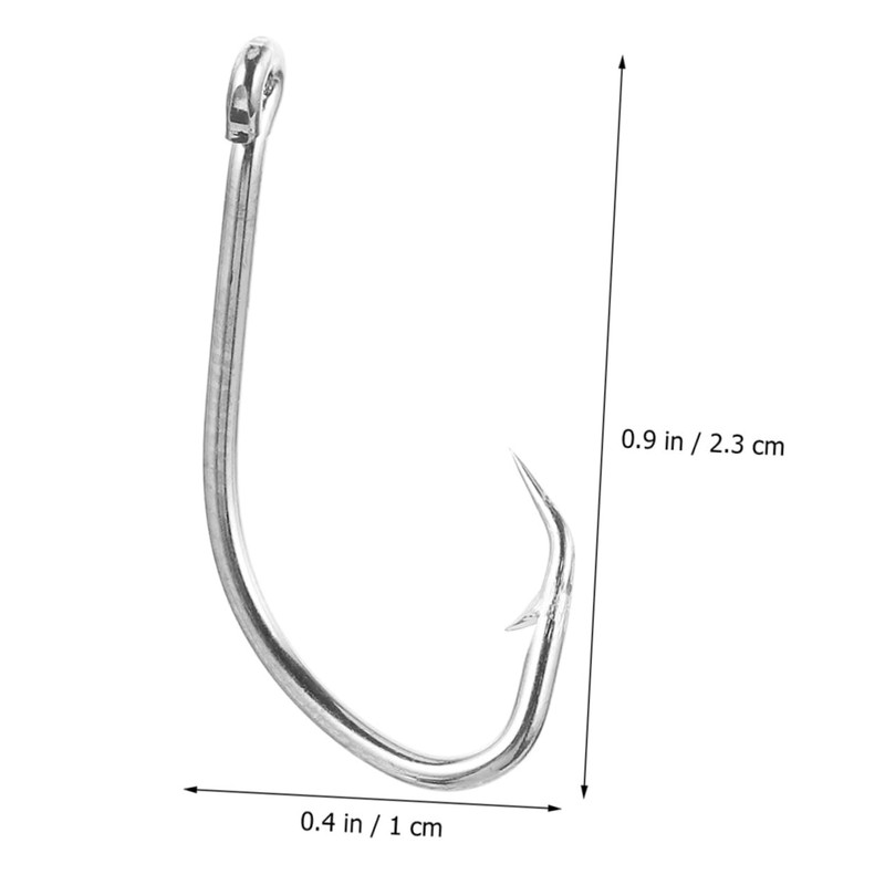 WOONEKY Enhanced Catch Rate 50pcs Stainless Steel Hooks for Catfish