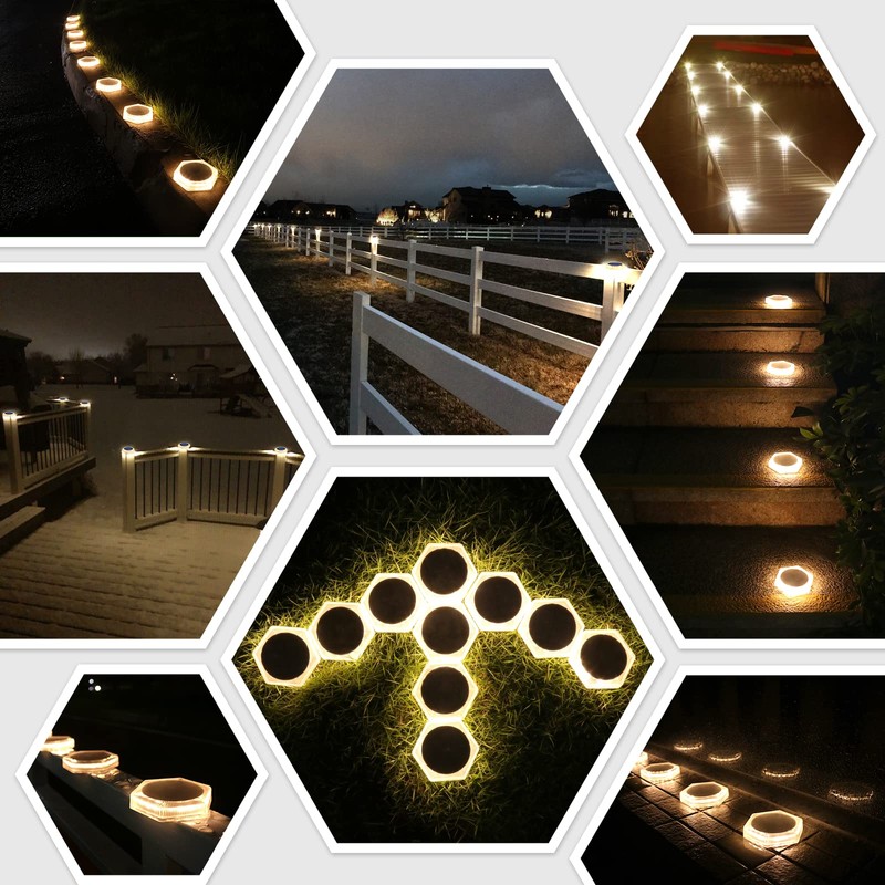 Garden Light, Recessed Solar Light, Outdoor, LED Solar Panel, Garden