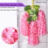 NatureMan 12Pack Artificial Wisteria Flowers Garland, 3.6 FT Silk Fake
