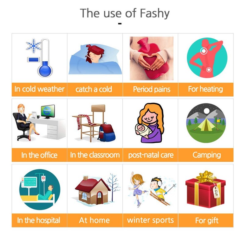 Fashy Hot Water Bottle with Ivory Soft Cotton Cover (67oz