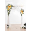 BASIMAN Arch Flowers with Drapes Kit (Pack of 3) for