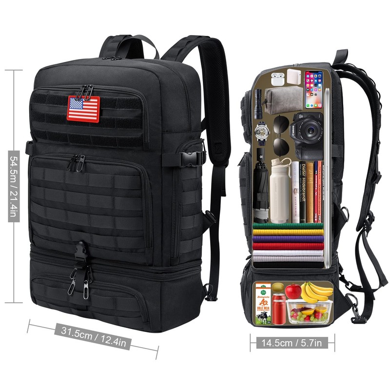 BERTASCHE Lunch Backpack for Men, 15.6 Inch Laptop Backpack for