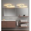 Joossnwell Brushed Nickel Vanity Light for Bathroom Light Fixtures Modern