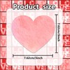 48 Pieces Valentine's Day Heart Sticky Notes Self-Adhesive Valentine Heart