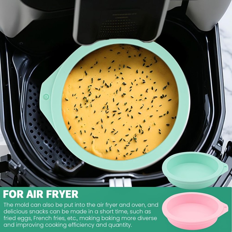 4Pcs Air Fryer Egg Mold, Silicone Egg Bites Molds for