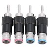 Preffair Banana Plugs HIFI Banana Speaker Plug Connectors for 10mm