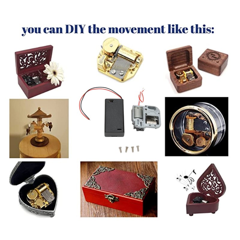 DIY Clock Movement Musical Movement 18 Note Wind-Up Movement DIY