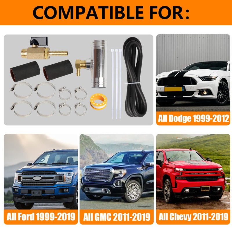 Kavius Auxiliary Diesel Fuel Tank Installation Kit Compatible with Dodge