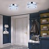 diisunbihuo Modern Mini Led Chandelier Semi Flush Mount Crystal Lighting