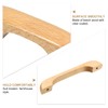 sourcing map 6Pcs Wood Drawer Pulls Handles, U Shaped 128mm/5.04"
