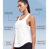 MIER Workout Tank Tops for Women Racerback Tops Sleeveless Running