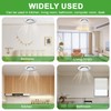 SIGANDG Round Ventilation Grille, ABS Adjustable Ventilation Cover, 75 mm