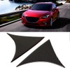 EVGATSAUTO Rear Window Side Wing Cover, Pack of 2 Carbon