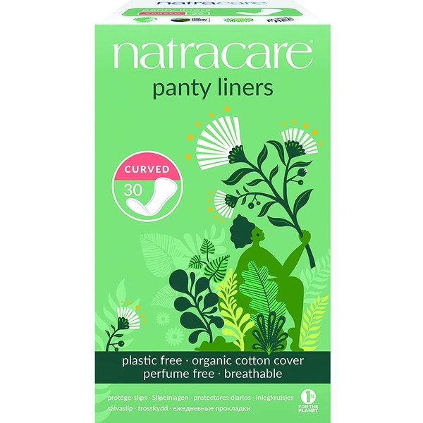 Natracare Organic & Natural Curved Panty Liners 30 ea (Pack of 8)