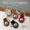 H.N.Z Key Chain nskh-001 Suede Concho Turquoise Native American Keychain,