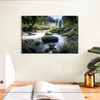 ElephantStock - Waterfall In Forest Wall Art - Horizontal Canvas