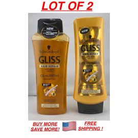 Gliss Hair Repair Conditioner + Gliss oil nutritive shampoo