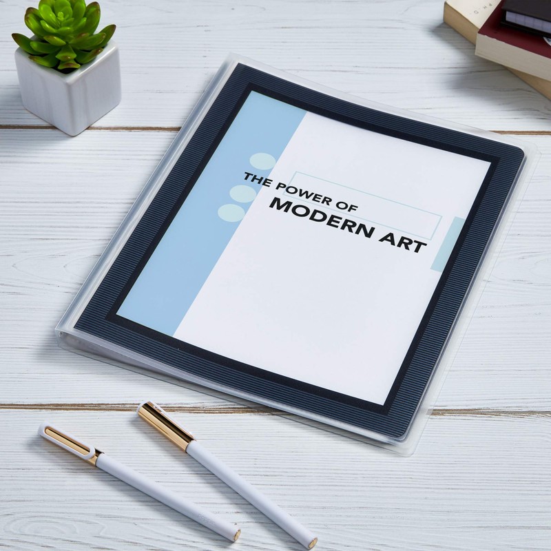 Avery Flexi-View Presentation Book, Clear Front Window for Title Page,