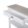 kinbor Wood Console Table with Drawer and Shelf for Living