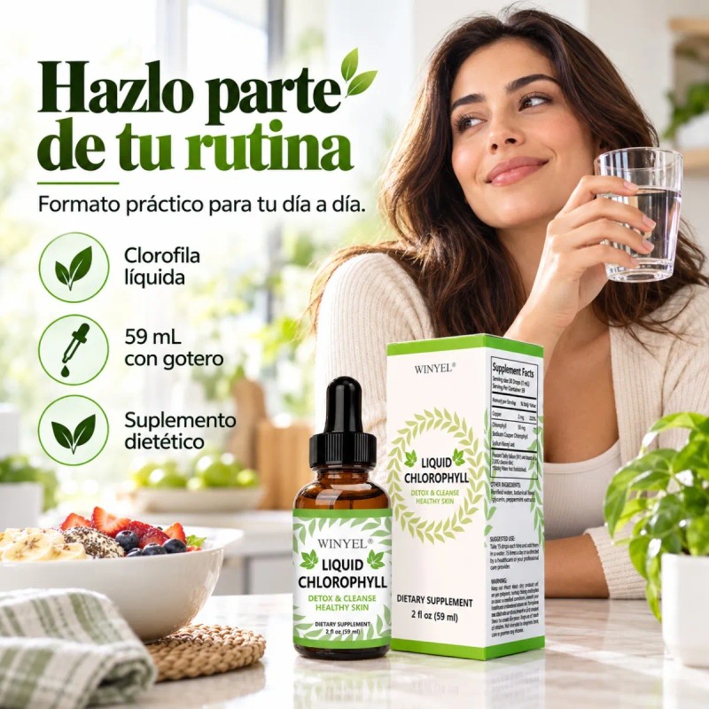 Liquid Chlorophyll Advanced Green Supplement