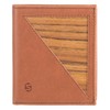 SEBASTIAN STURM Pascal Wallet, Real Wood and Leather, Elegant Men's