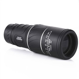 16 x 52 Monocular High Power Mini Black Telescope Dual Focus Optics Adjustable Zoom Telescope Binoculars Telescopes for Hiking Camping Travel Tourism Armour