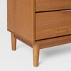 Walker Edison Blythe Mid-Century Modern Tray-Top 2-Drawer Nightstand, 20 Inch,