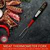 Digital Meat Thermometer Fork for Grilling and Barbecue Fast Read