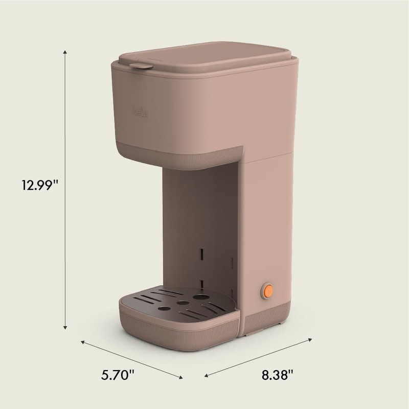 BELLA Single Serve Coffee Maker, K Cup & Coffee Ground