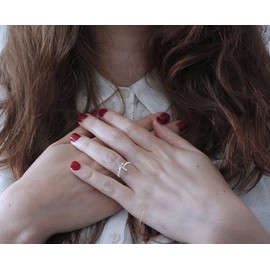 STARCHENIE 925 Sterling Silver Cross Ring for Women Size 5