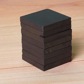 Good-L Ferrite Magnets, 0.1 x 1.0 inches (25 x 25 mm), 0.1 inch (4 mm) Thick, 20 Pieces