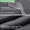 Dynamene Extra Long Shower Curtain - 84 Inch Long Charcoal