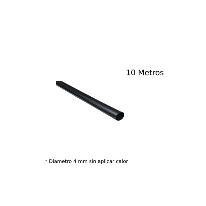 Tubo Aislante THERMOFIT TERMOCONTRACTIL DE 4MM DE DIAMETRO, 10 Metros
