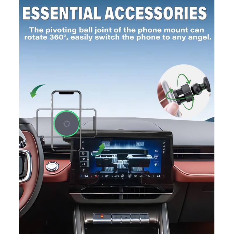 AbeeyGeomarn Car Phone Holder for Lincoln Nautilus 2023-2025 Accessories Apply