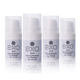 EXO MEN™ - Hydrating Moisturizer - Travel Size, 4 bottles - 5ML / .17 fl oz, Pack of 4