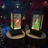 Fall Glittering Snow Globe，Water Lantern Decorations with Falling Snow，for Christmas