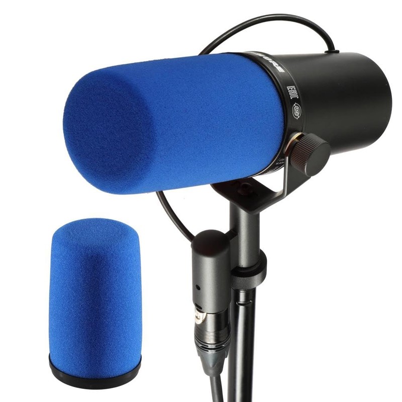 Auray WS-SM7 Windscreen for Shure SM7 Vocal Microphone (Blue)