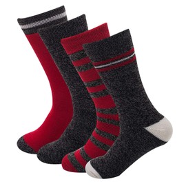 Sock Amazing Thermal Socks Winter Socks for Men Boot Socks for Boy&Teens Works Socks Thick Crew Socks Fashion Red Color