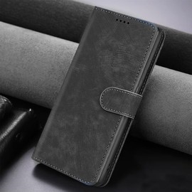 YSONCHAN PU Leather Case for Oukitel C61/C61 Pro, Wallet Protection Cover with RFID Blocking, Magnetic Closure Flip-top Shockproof Bumper Shell. Black