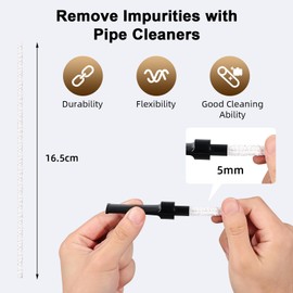 DIMJ DIMJ 300Pcs Pipe Cleaners, Pipe Cleaners for Craft, Pipe Cleaner Bending Plush Smoking Cleaning Tools for Tobacco