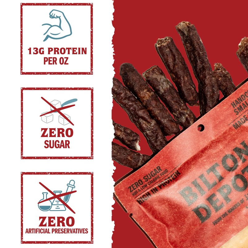 Biltong Depot Original Drywors - 8oz | Air-Dried Beef Snack
