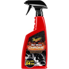 Meguiar's G19124 Hot Rims Chrome Wheel Cleaner - 24 Oz Spray Bottle