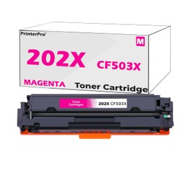 PrinterPro™ Compatible Replacement for HP 202X Toner Cartridges CF503X High Yield of HP 202A CF503A Color Laserjet Pro M253 M254 M254dn M254nw M254DW MFP M280 M280nw M281cdw M281fdw M281fdn (Magenta)