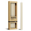 Brandsseller Rustic Taper Candles Set of 4 Height 25 cm
