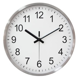 HZDHCLH 30 cm Wall Clock Modern Quartz Silent Wall Clocks Round Without Ticking Noise Decorative Wall Clock for Living Room Bedroom Kitchen (White)